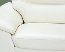 Lataa kuva Galleria-katseluun, 3-istuttava nahkasohva valkoinen