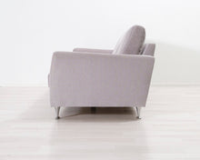 Lataa kuva Galleria-katseluun, 3-istuttava kangassohva vaaleanharmaa