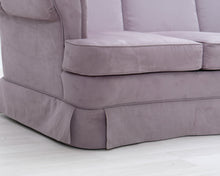 Load image into Gallery viewer, Asko 3-istuttava kangassohva harmaa