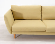 Lataa kuva Galleria-katseluun, 3-istuttava kangassohva vihreä