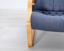 Load image into Gallery viewer, Asko Koivutaru nojatuoli sininen