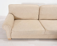 Load image into Gallery viewer, 3-istuttava kangassohva beige