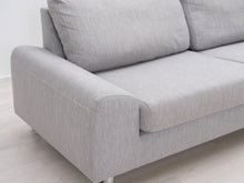 Load image into Gallery viewer, Asko Stella 3-istuttava kangassohva harmaa