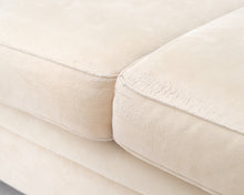 Load image into Gallery viewer, 3-istuttava kangassohva beige