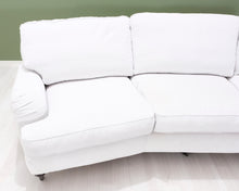 Lataa kuva Galleria-katseluun, 3-istuttava kangassohva vaaleanharmaa