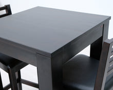 Load image into Gallery viewer, Baaripöytä ja kaksi tuolia tummanruskea