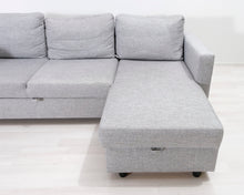 Lataa kuva Galleria-katseluun, 3-istuttava vuodesohva harmaa