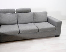 Lataa kuva Galleria-katseluun, 5-istuttava avokulmasohva harmaa
