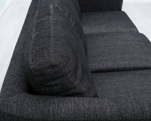 Load image into Gallery viewer, Asko 3-istuttava kangassohva tummanharmaa