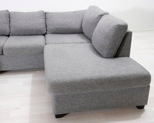 Lataa kuva Galleria-katseluun, 5-istuttava avokulmasohva harmaa