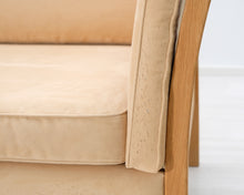 Load image into Gallery viewer, 3-istuttava kangassohva beige