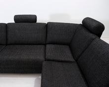 Lataa kuva Galleria-katseluun, 5-istuttava kulmasohva tummanharmaa