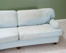 Lataa kuva Galleria-katseluun, 3-istuttava kangassohva vaaleansininen