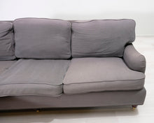 Lataa kuva Galleria-katseluun, 3-istuttava kangassohva ja rahi harmaa
