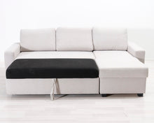 Lataa kuva Galleria-katseluun, 3-istuttava vuodesohva vaaleanharmaa