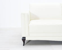 Lataa kuva Galleria-katseluun, 5-istuttava nahkasohva valkoinen