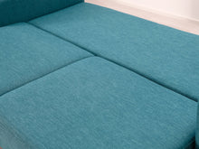 Lataa kuva Galleria-katseluun, 3-istuttava vuodesohva turkoosi