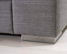 Lataa kuva Galleria-katseluun, 3-istuttava kangassohva harmaa