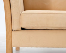 Load image into Gallery viewer, 3-istuttava kangassohva beige
