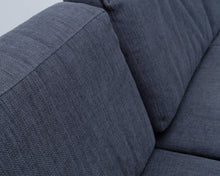 Lataa kuva Galleria-katseluun, 3-istuttava kangassohva sininen