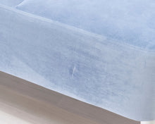 Lataa kuva Galleria-katseluun, 2,5-istuttava kangassohva vaaleansininen