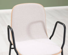 Lataa kuva Galleria-katseluun, Hem Touchwood Armchair tuoli mustalla metallirungolla