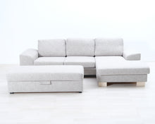 Load image into Gallery viewer, Asko 3-istuttava divaanisohva rahilla vaaleanharmaa