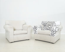 Load image into Gallery viewer, Asko nojatuoli Marimekon käsi- ja selkänojansuojalla