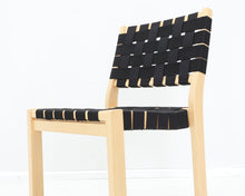Lataa kuva Galleria-katseluun, Artek 611 tuoli musta satulavyö (hyvä)