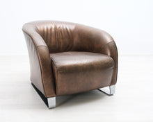 Lataa kuva Galleria-katseluun, Natuzzi nojatuoli ruskea