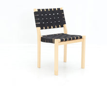 Lataa kuva Galleria-katseluun, Artek 611 tuoli musta satulavyö (hyvä)