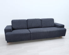 Lataa kuva Galleria-katseluun, 3-istuttava kangassohva sininen