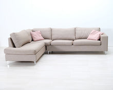 Lataa kuva Galleria-katseluun, 5-istuttava kulmasohva beige