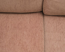 Lataa kuva Galleria-katseluun, 3-istuttava kangassohva ruskea