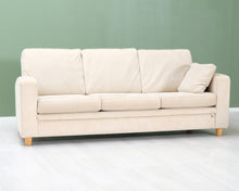 Load image into Gallery viewer, 3-istuttava kangassohva beige