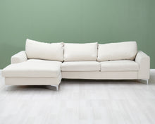 Lataa kuva Galleria-katseluun, 3-istuttava divaanisohva luonnonvalkoinen