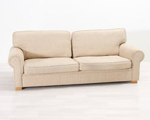 Load image into Gallery viewer, 3-istuttava kangassohva beige