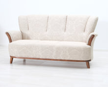 Load image into Gallery viewer, 3-istuttava kangassohva beige