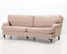 Load image into Gallery viewer, 3-istuttava kangassohva beige