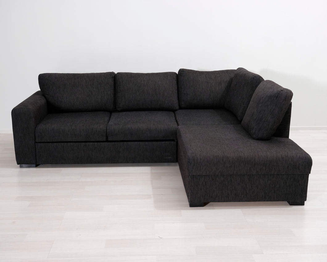 4-istuttava vuodekulmasohva tummanharmaa