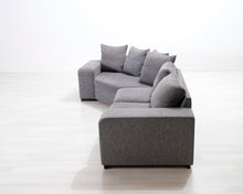 Lataa kuva Galleria-katseluun, 4-istuttava kangassohva harmaa
