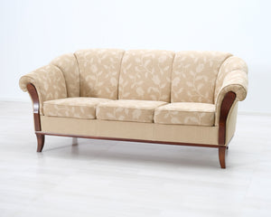 3-istuttava kangassohva beige
