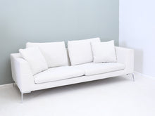 Load image into Gallery viewer, B&amp;B Italia Charles kangassohva valkoinen
