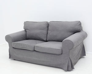 Ektorp 2-istuttava sohva harmaa