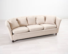 Lataa kuva Galleria-katseluun, 3-istuttava kangassohva luonnonvalkoinen
