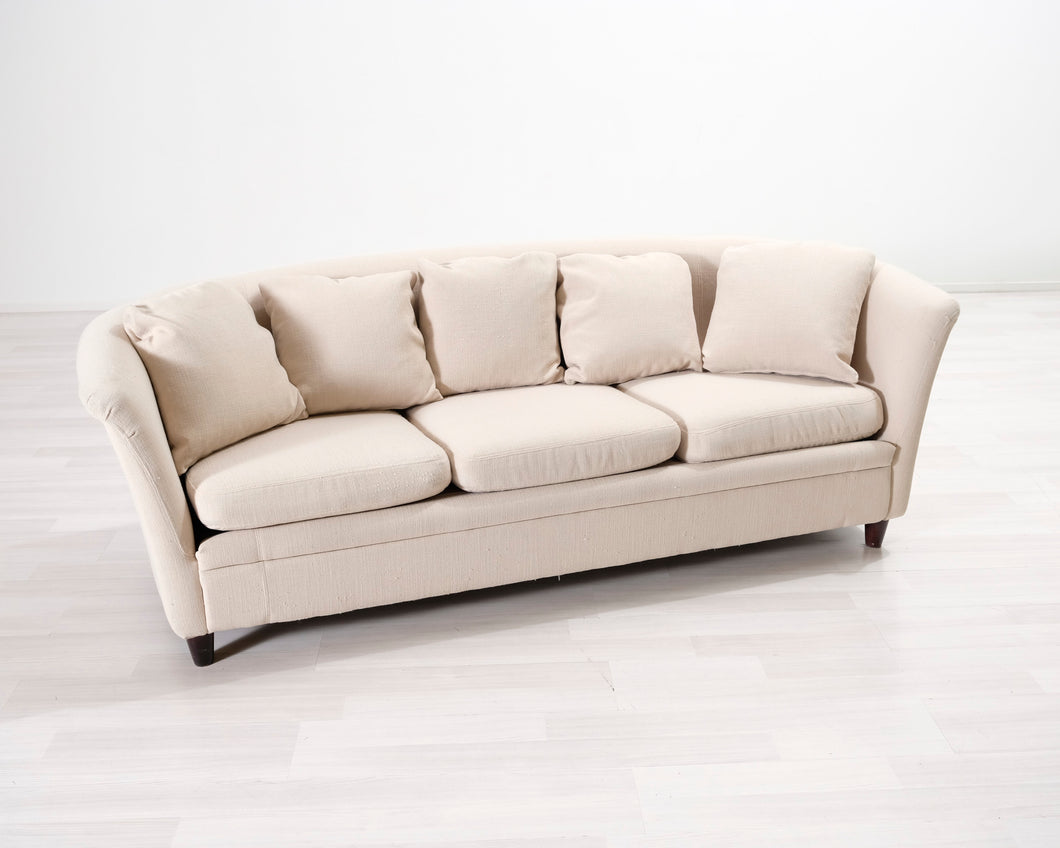 3-istuttava kangassohva luonnonvalkoinen