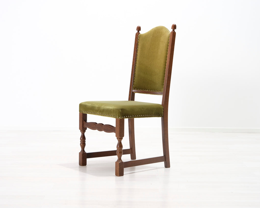 Antiikkituoli vihreä verhoilu