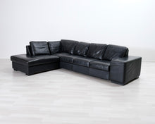Lataa kuva Galleria-katseluun, 5-istuttava kulmasohva musta
