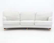 Lataa kuva Galleria-katseluun, Posh &amp; Pebble Kaareva 4-istuttava Oxford sohva vaaleanharmaa
