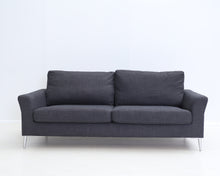 Load image into Gallery viewer, Asko 2-istuttava kangassohva musta
